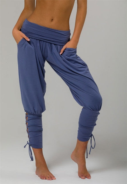 Loose Fitting Tight Waisted Yoga Pants Multicolor Opt.