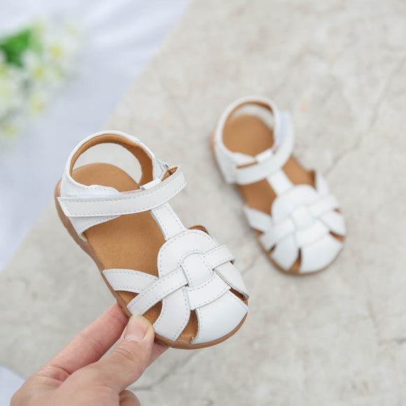 Toddler Girls Sandals Closed Toe T-strap